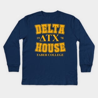 Faber College Delta House Kids Long Sleeve T-Shirt